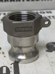 Dixon,100-a-ss,cam & Groove 1 Inch Stainless Steel Adapter Nos. Fixed Price $12.00.