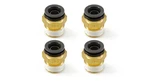 4ct Hornblasters Brass 1/2" Ptc Push To Connect Air Line Fittings, Npt Port. Fixed Price $34.99.