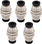 Bulkhead Union Push To Connect Tube Fitting 3/8 In Od Stainless Steel Doubl. Fixed Price $30.95.