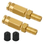 Boeray 2 Packs 1/4" Air Value Inflation Schrader Valve, Od 2pcs, Gold. Fixed Price $12.59.