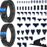 55 Pcs Air Line Tubing Kit,1/8"1/4"3/8"1/2" Quick Connect Hose Fitt. Fixed Price $70.45.