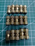 (15) Eaton 1262x6 Polyline Compression Brass Body Union For 3/8" Od Tube. Fixed Price $25.00.