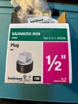 Southland Galvanized Iron Plug 1/2" Box Of 20 Part # 511-803hn. Fixed Price $27.99.