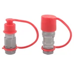 3/8" 5076psi Flat Face Hydraulic Quick Connect Couplers/couplings Set With Dust. Fixed Price $34.63.