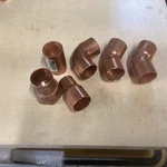 Epc/nibco 1 Copper Sweat Fittings, Lot Of (6), Elbows, Coupler. Adapters.. Fixed Price $19.95.