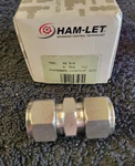 Ham-let 3001611 762l 316 Ss 5/8 Compression Tubing Stainless Steel Fitting. Fixed Price $24.00.