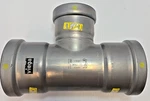 Viega Megapress 28700 3" X 2-1/2" Carbon Steel Tee Mega G Fitting. Fixed Price $259.99.