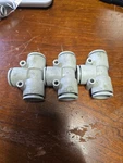 3pcs - Smc Kq2t16-00a Union Tee Connector Push Connect 16mm X 16m (4a1). Fixed Price $19.95.