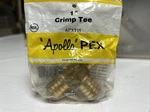 Apollo Valves Apxt11 Pex Fitting Crimp Tee, Brass, 1". Fixed Price $13.95.