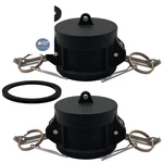 Bitotu 2pcs Camlock Fittings Poly Plastic Dc-200 2" 2 Inch, Type Dc, Black. Fixed Price $33.11.