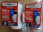 Lot Of 2 Connectite Charlotte 3" X Pvc Dwv Tee Push-fit Quick Attach. Fixed Price $12.99.