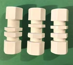 New (3) Jaco 3/4" Polypropylene Bulkhead Union Tube Fittings 20-12/ppg. Fixed Price $12.99.