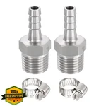 Metallixity Hose Barb To Npt Male Adapter 1/4" X Stainless Steel. Fixed Price $20.00.