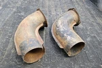 Pair Original 1956 Ford Fairlane Galaxie Fresh Air Pipes Ducts Vents Tubes 56. Fixed Price $99.00.