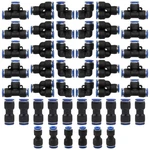 Bwintech 46 Pcs 4mm Pneumatic Quick Push In Connect Air Set, Black&blue. Fixed Price $19.99.