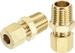 Uxcell 10pcs Brass Compression Tube Fitting, 1/4" Od X Npt Male Connec. Fixed Price $18.56.