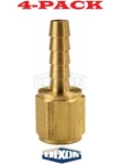4-pack! 3/8" Hose Id X 1/4" Female Nptf Brass Barb Fitting 1040604c (bf32) Dixon. Fixed Price $21.99.
