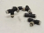 209686 New-no Box; Festo Qst-h-m5-5/32-u-m Lot-5 T-fitting; 5/32"tube X M5 Threa. Fixed Price $16.00.