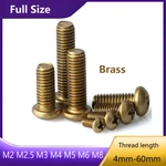 M2 M2.5 M3 M4 M5 M6 M8 Brass Phillips Pan Head Machine Screws Bolts Full Size. Fixed Price $3.38.