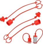 2sets 1/2 Iso A Hydraulic Coupler Male Dust Cap And Female A, Red. Fixed Price $13.86.