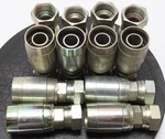 (qty 2) Aeroquip Fj9782-1616s 1" Fem Jic X 4 Wire Hydraulic Hose Crimp - Nos. Fixed Price $28.00.