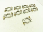 Sanitube 13mhp-100-150 Double Bolted Sanitary Clamp 304ss 1"-1-1/2" Lot Of 9. Fixed Price $89.99.