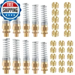Hasaomoi 35pcs Brass Dot Air Brake Hose End Fitting Kit5 Types Male Connector. Fixed Price $88.41.