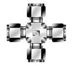 3/8 Tube Od 316ss Union Cross Fitting Dk-lok Dxz-6-s. Fixed Price $20.80.