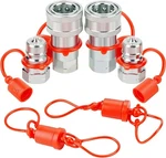 Ancimoon 3/8'' Ag Pioneer Hydraulic Quick Connect Coupler Npt, Sliver. Fixed Price $34.52.