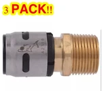 Sharkbite Evopex #k134a - 3/4 X Male Adapter (3 Pack). Fixed Price $19.00.