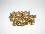 *lot Of 50* Parker 169c-4-4 Compression Brass Fitting 1/4" Tube 90 Male Elbo.... Fixed Price $225.00.