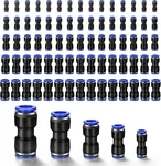 100 Pcs Quick Connect Air Hose Fittings, 5 Sizes Line Push To Fit.... Fixed Price $27.48.