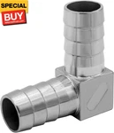 5/16" Id Hose Barb Elbow Stainless Steel 90 Degree L Right Angle Barbed Fitting(. Fixed Price $13.78.