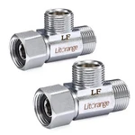 Litorange Lead-free Brass 2 Pcs Angle Stop 3/8 Add-a-tee Chromed,. Fixed Price $17.43.