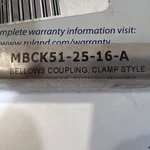 Ruland Mbck51-25-16-a Keyed Clamp Bellows Cplg, Bores 25x16mm, Od 50.8mm, L. Fixed Price $185.00.