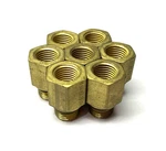 Parker 6-1/4 F5og-b Straight Female Adapter, Brass Lot Of 7. Fixed Price $49.99.