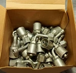 Box Of 25 Parker 1j143-6-6-zj Crimp Style Hydraulic Hose Fittings. Fixed Price $299.00.