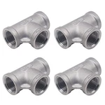 Horiznext Npt 1/2 Female Thread Stainless Steel Tee Pipe Fitting, Npt1/2 4pcs. Fixed Price $28.75.