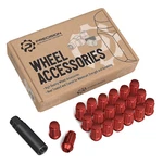 20pc 12x1.5 Lug Nuts With Key Cone Seat Long Closed End Red Steel Spline. Fixed Price $26.29.