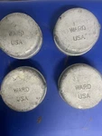 4" Ward Iron Pipe Cap Galvanized, Lot Of 4. Fixed Price $199.00.