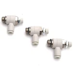 Lot Of 3 Smc As2201f-u01-04 Flow Control Fitting, 1/8 Uni To 4mm Tube. Fixed Price $30.00.