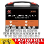 80pcs Jic 37 Flare Cap&plug Hydraulic Hose Tube And Pipe Fitting Kit Heavy Duty. Fixed Price $82.99.