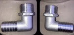 Qty 2 Titan 316 Stainless Steel Elbow 1" Hose Barb Male Npt Pipe Fitting. Fixed Price $17.00.