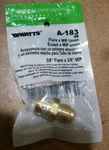 Watts A-183 Flare To Male Half Pipe Union 3/8" X New. Fixed Price $6.95.