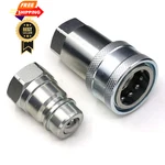 1/2 Npt Ag Iso 5675 Hydraulic Coupler, Ceker Inch (1 Set), Silver. Fixed Price $36.98.