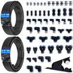 55 Pcs Air Line Tubing Kit,1/8"1/4"3/8"1/2" Quick Connect Hose F.... Fixed Price $69.62.