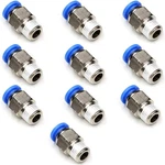 6mm Push To Connect 1/8 Inch Npt Air Fittings In Od X 1/8" Npt, Blue. Fixed Price $15.11.