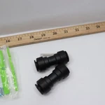 (2-pk) Sharkbite Push To Connect Plastic Coupling Fitting Black 3/8" Pl0113a2. Fixed Price $5.51.
