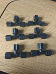 Lot Of 6 Jaco 70-4-n-o Black Polypropylene Union Tee 1/4 Od Tube New. Fixed Price $8.88.