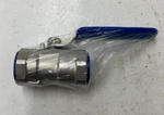 (qty 2) Govalve 3/4" Npt Female Ball Valve Stainless Steel Blue Handle. Fixed Price $21.04.